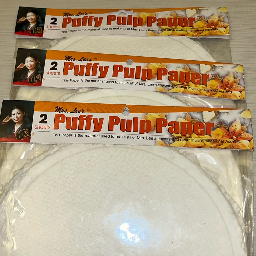 Mrs Lees Puffy Pulp Paper 6 sheets